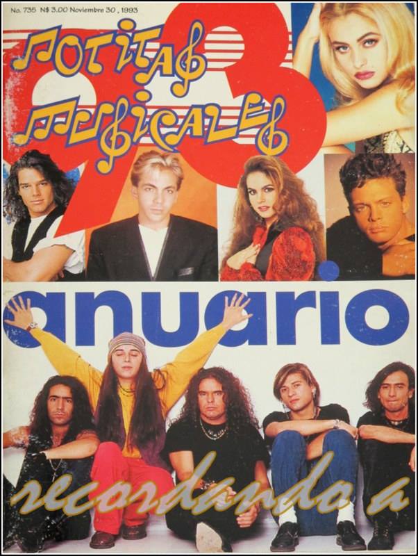 LUCERO REVISTA NOTITAS MUSICAL ANUARIO 1993