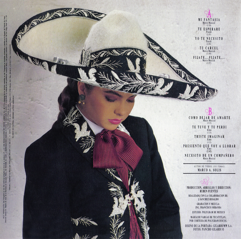 LUCERO CON MI SENTIMIENTO CONTRAPORTADA LP MX